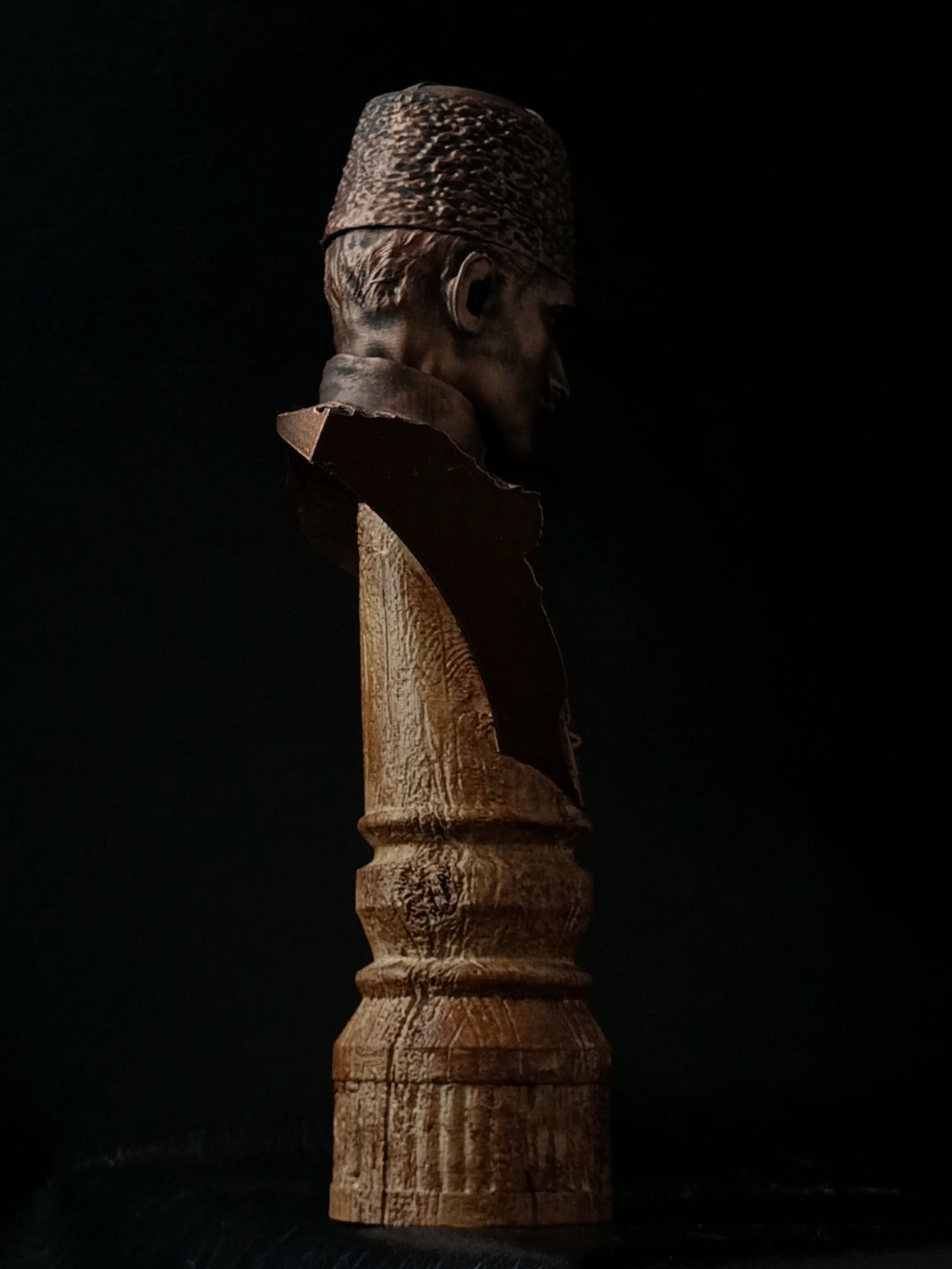 H. Nazırı Enver Paşa Bronz Büst Figür/Biblo