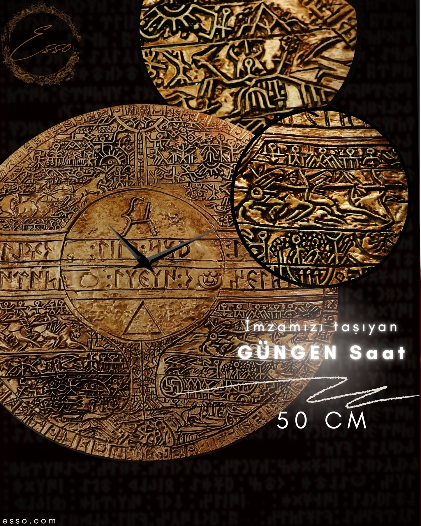 Güngen Saat 50 CM Büyük boy