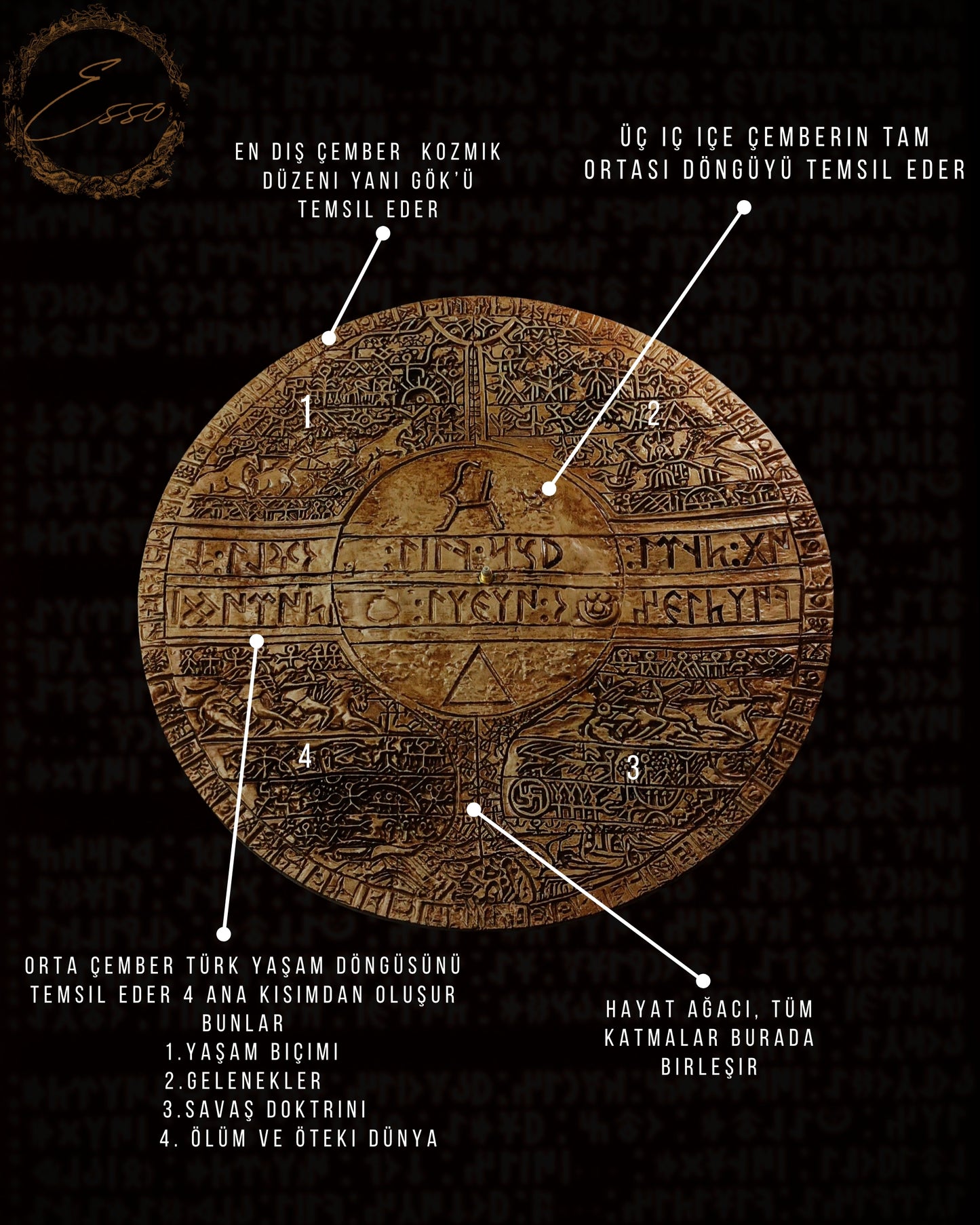 Güngen Saat 50 CM Büyük boy