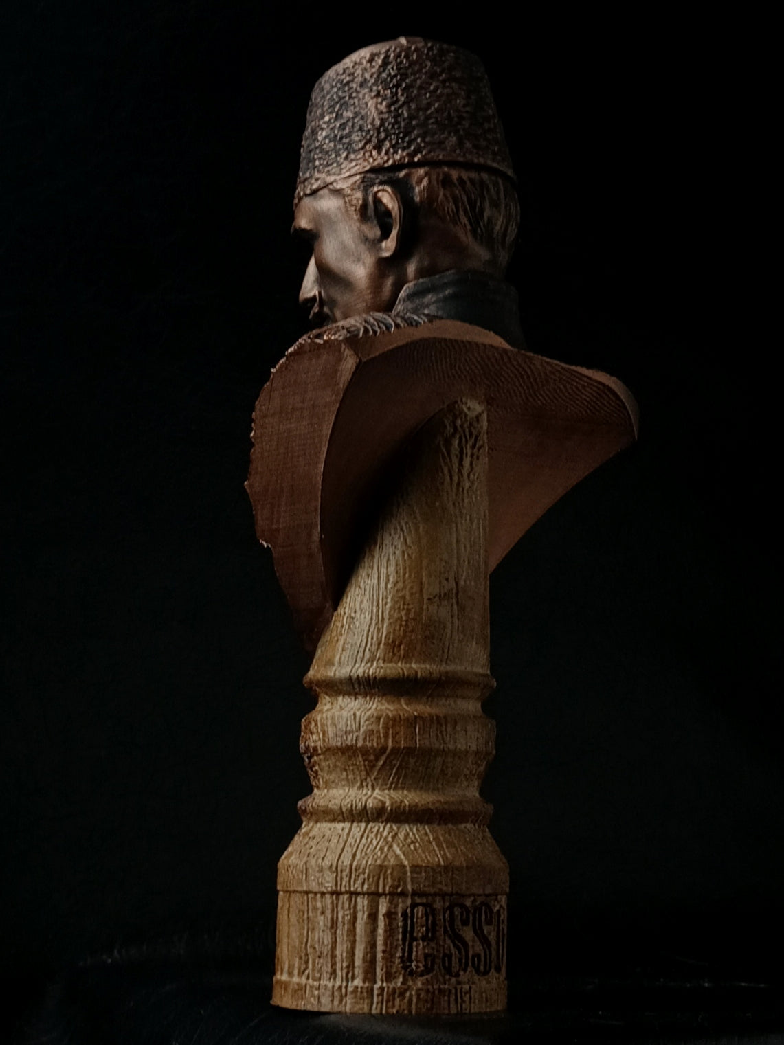 H. Nazırı Enver Paşa Bronz Büst Figür/Biblo
